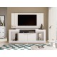 Meuble TV Mural 55 Pouces Maxi Blanc