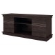 Meuble TV 55 Pouces 136 cm 2 Portes 2 Niches Wengé