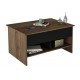 Table Basse Relevable 90 cm Châtaignier Noir