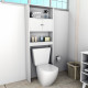 Armoire WC 2 Portes Blanche 175 cm