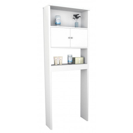 Armoire WC 2 Portes Blanche 175 cm