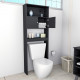 Armoire WC 2 Portes Noire 175 cm