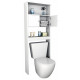 Armoire WC 2 Portes Blanche 175 cm