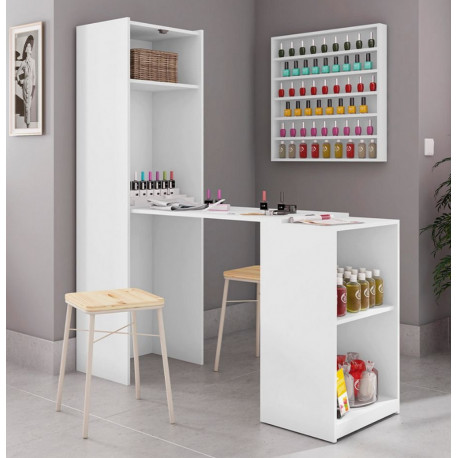 Armoire et Table Gain de Place Blancs