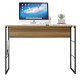 Bureau Miel 120 cm Pieds Métalliques