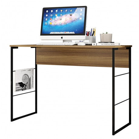 Bureau Miel 120 cm Pieds Métalliques