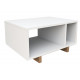 Table Basse Rectangle Blanche 2 Niches