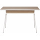 Bureau 120 cm Chêne et Blanc PIeds Métal Arc