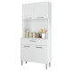 Buffet de Cuisine 4 Portes 1 Tiroir Blanc Largeur 80 cm