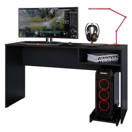 Bureau Gamer Noir 1 Support UC 1 Niche L 136 H 75 P 45.1 cm