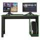 Bureau Gamer Noire Rouge 136 cm