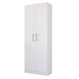 Armoire de Buanderie et Cellier Blanche 5 Niches L 61 H 170 P 31.8 cm