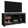 Meuble TV 55 Pouces Maxi Noir 4 Niches L 136 H 63 P 45 cm