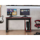 Bureau Gamer Noire Rouge 136 cm