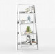 Etagère Escalier 4 Niches Blanche Largeur 61 Hauteur 140.3 Profondeur 40 cm