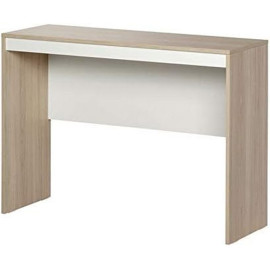 Bureau Chêne et Blanc 2 Voiles de fond de renfort L 106 H 77.4 P 38.5 cm